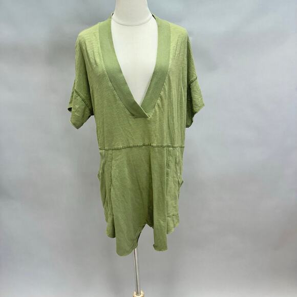 Free People Why Not Romper in Adventurer/Green Size Small - Picture 3 of 16